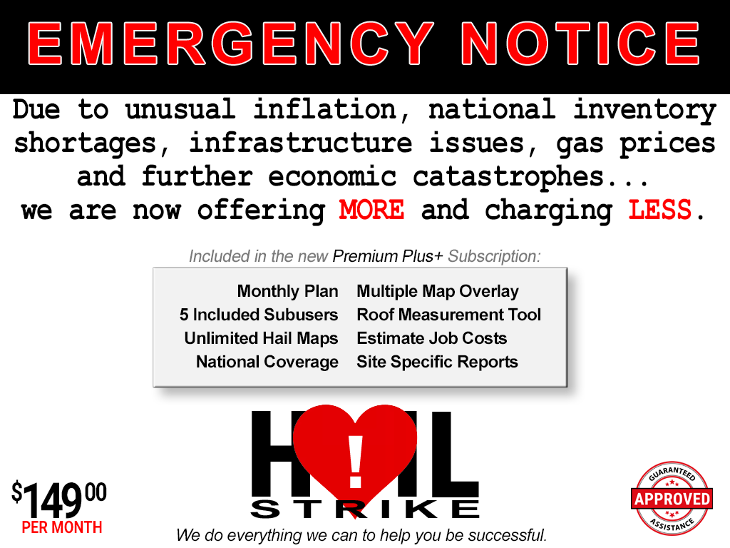 Our Intensity Scale clearly shows you the areas with higher intensity.