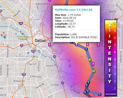 hail trip tracking