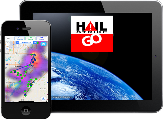 Hail Tracking App for iOS and Android.
